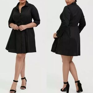 Torrid Poplin Shirt Dress